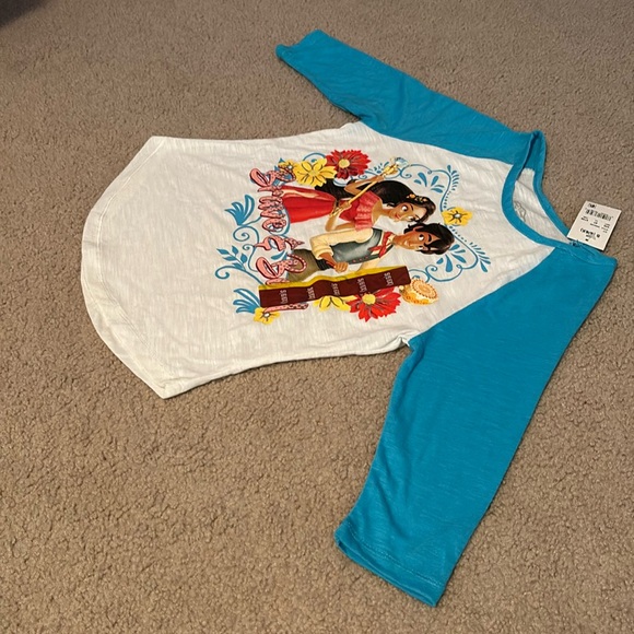 Disney Elena Avalor, Girls size S(6/6x), 3/4 sleeve top, NWT 2017 “Brave & Bold” - Picture 2 of 13
